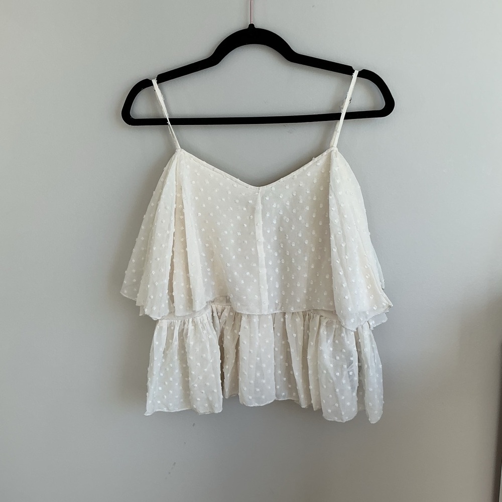 Buffalo David Bitton Cream Layered Camisole